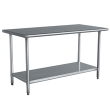 Load image into Gallery viewer, Stainless Steel Top Utility Table High Top Workbench Prep Table 24 x 48 inch
