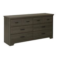 Load image into Gallery viewer, Bedroom 6-Drawer Double Dresser Wardrobe Cabinet in Grey Maple Finish
