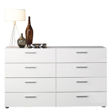 Load image into Gallery viewer, White Modern Bedroom 8-Drawer Double Dresser
