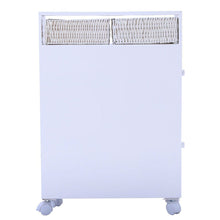 Load image into Gallery viewer, White Bathroom Storage Floor Cabinet with Baskets and Casters
