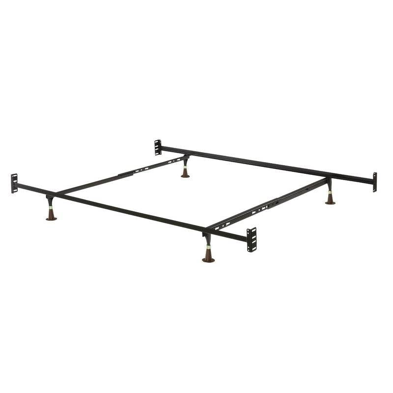 Twin/Full 10-inch High Metal Bed Frame with Headboard and Footboard Brackets