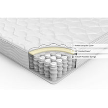 Load image into Gallery viewer, Twin size 8-inch Pocketed Spring Comfort Foam Mattress
