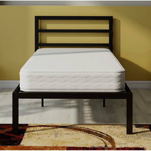 Load image into Gallery viewer, Twin Black Metal Platform Bed Frame with Headboard Included
