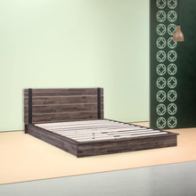 Load image into Gallery viewer, Twin size Farmhouse Wood Industrial Low Profile Platform Bed Frame
