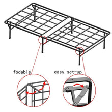 Load image into Gallery viewer, Twin XL Heavy Duty Foldable Metal Platform Bed Frame
