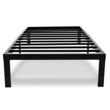 Load image into Gallery viewer, Twin XL College Dorm Heavy Duty Black Metal Platform Bed Frame

