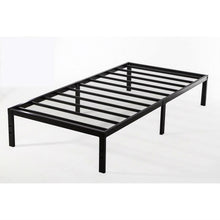 Load image into Gallery viewer, Twin XL Study Black Metal Platform Bed Frame - No Box-Springs Needed
