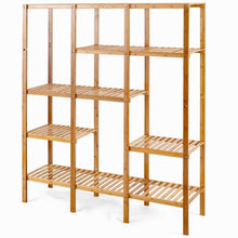 Load image into Gallery viewer, Eco-Friendly Bamboo 4-Shelf Bookcase Storage Rack
