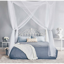 Load image into Gallery viewer, White 4-Post Bed Netting Mosquito Net for Canopy Beds - Fits size Full Queen and King
