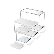 Load image into Gallery viewer, Modern Classic Metal End Table with White Removable Tray
