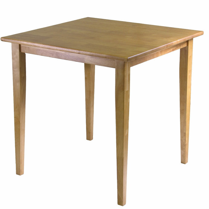 Solid Wood Shaker Style Square Dining Table in Light Oak Finish