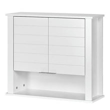 Load image into Gallery viewer, White 2 Door Wall Mounted Bathroom Storage Cabinet
