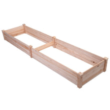 Load image into Gallery viewer, Solid Wood 8 ft x 2 ft Raised Garden Bed Planter
