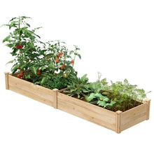 Load image into Gallery viewer, 2 ft x 8 ft Cedar Wood Raised Garden Bed - Made in USA

