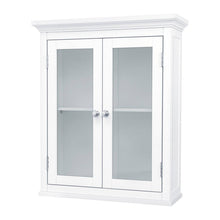 Load image into Gallery viewer, Classic 2-Door Bathroom Wall Cabinet in White Finish
