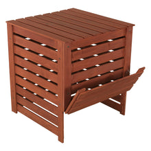 Load image into Gallery viewer, Solid Wood 90-Gallon Compost Bin with Removable Top and Hinged Side Panel
